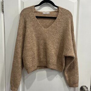 MANGO Tan Sweater